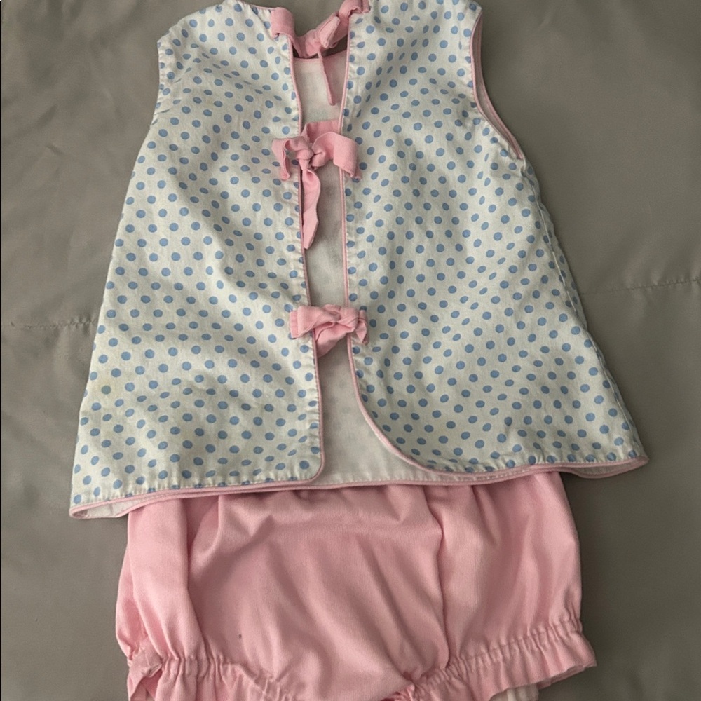 Sweet LaRose Polka Dot Cow Print toddler outfit- read description! - Picture 3 of 4